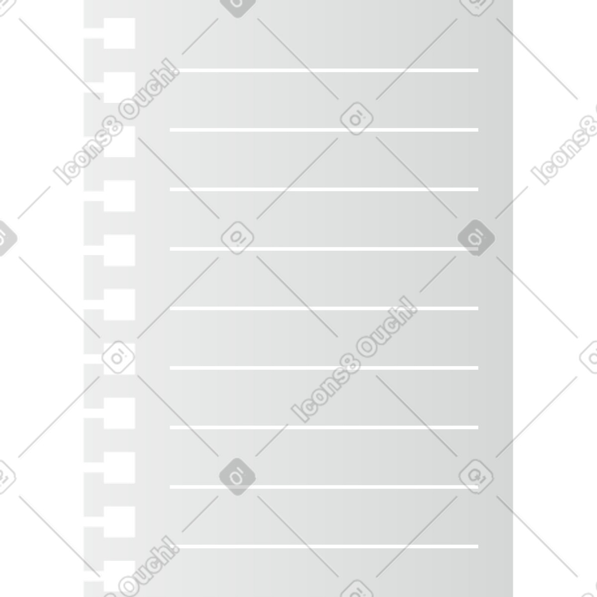 Foglio illustrazione in stile Clip scarica in PNG, SVG