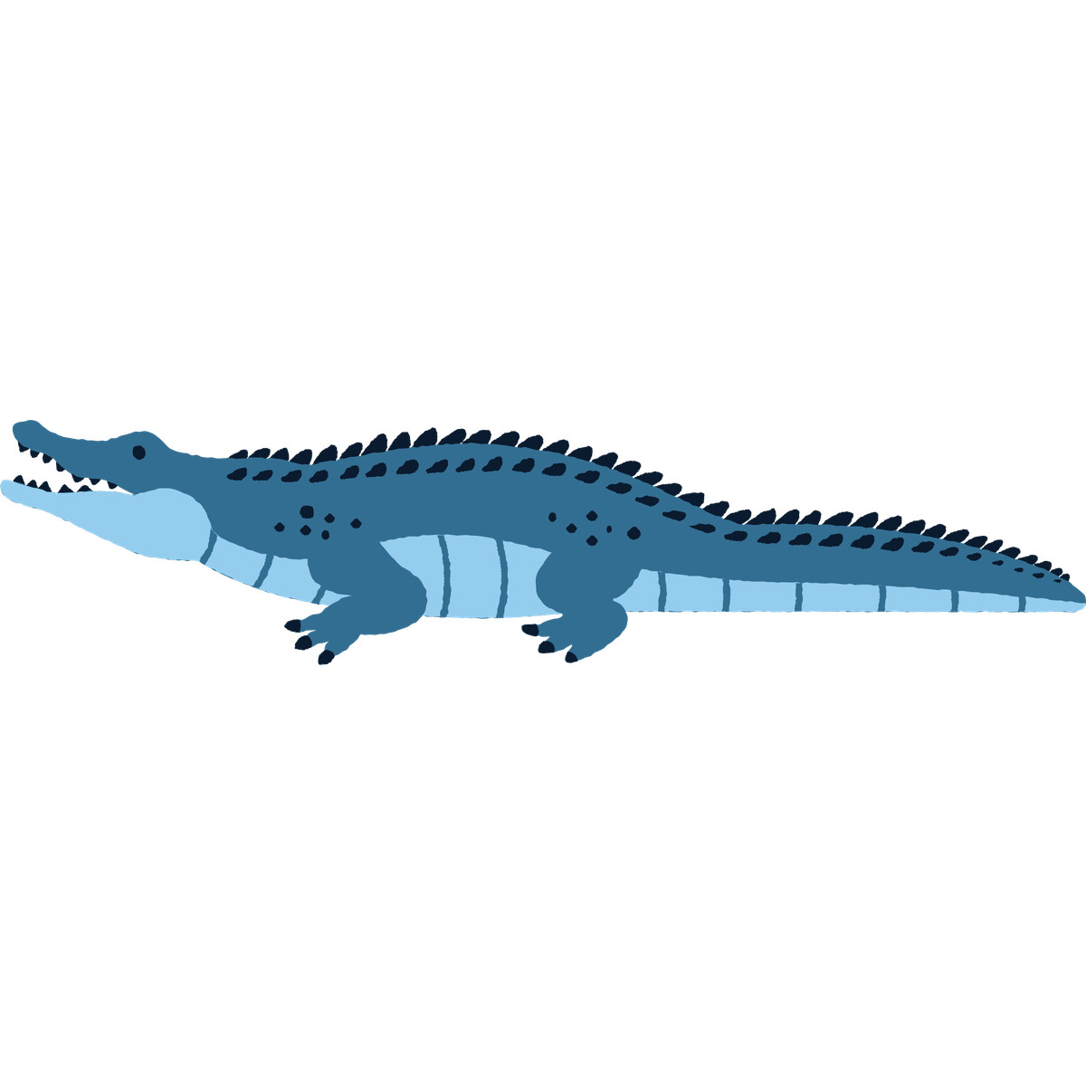 Crocodile illustration in Cherry style download in PNG, SVG