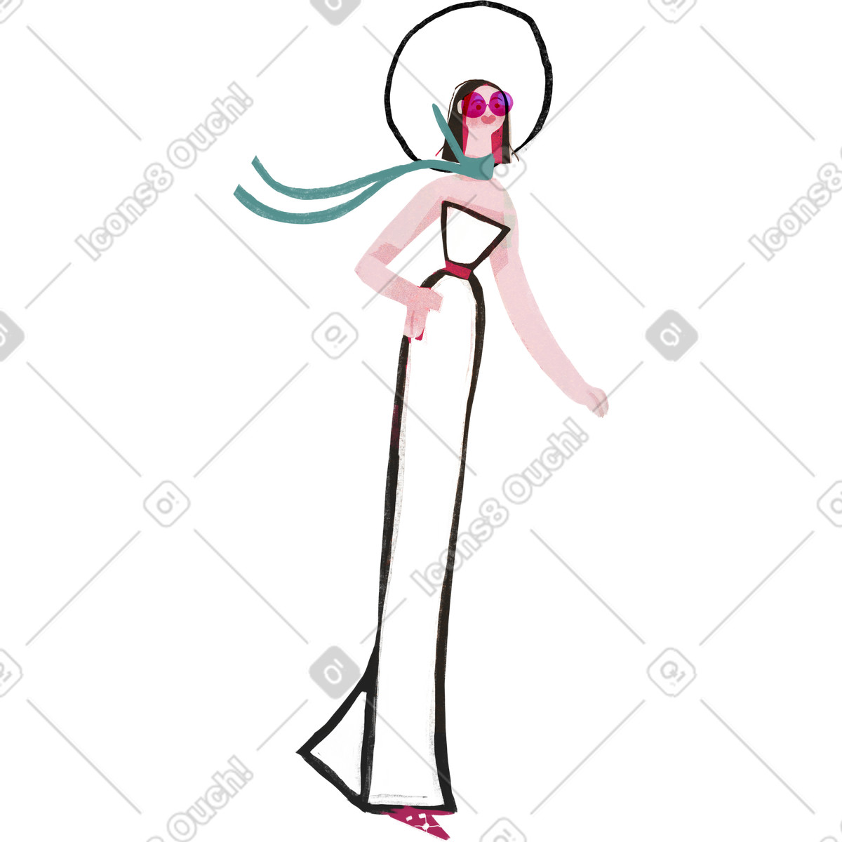 Fabulous スタイルの 夫人 のイラストをPNG、SVG形式でダウンロード