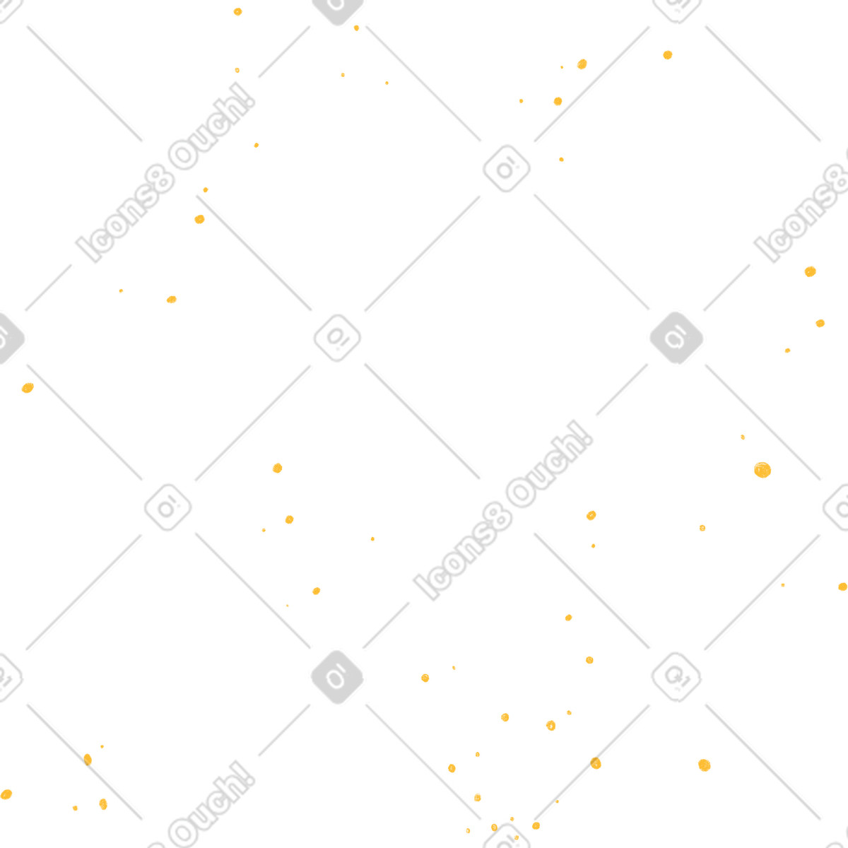 Gleam 스타일의 Yellow magic dots for the background 일러스트레이션 PNG, SVG 다운로드