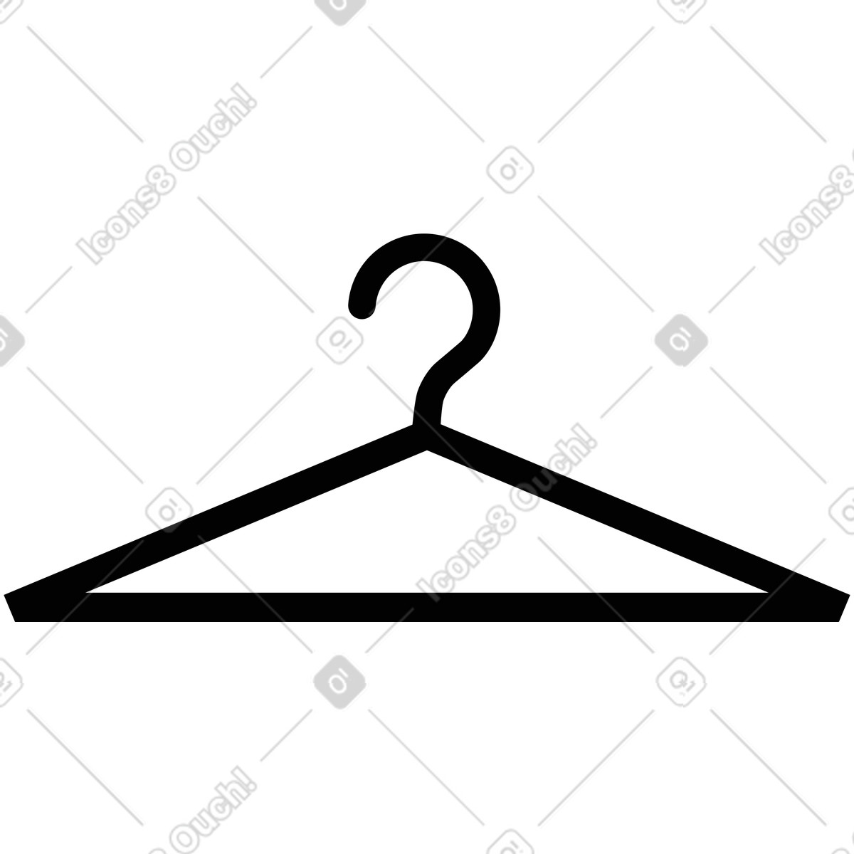 Hanger illustration in Burgundy style download in PNG, SVG