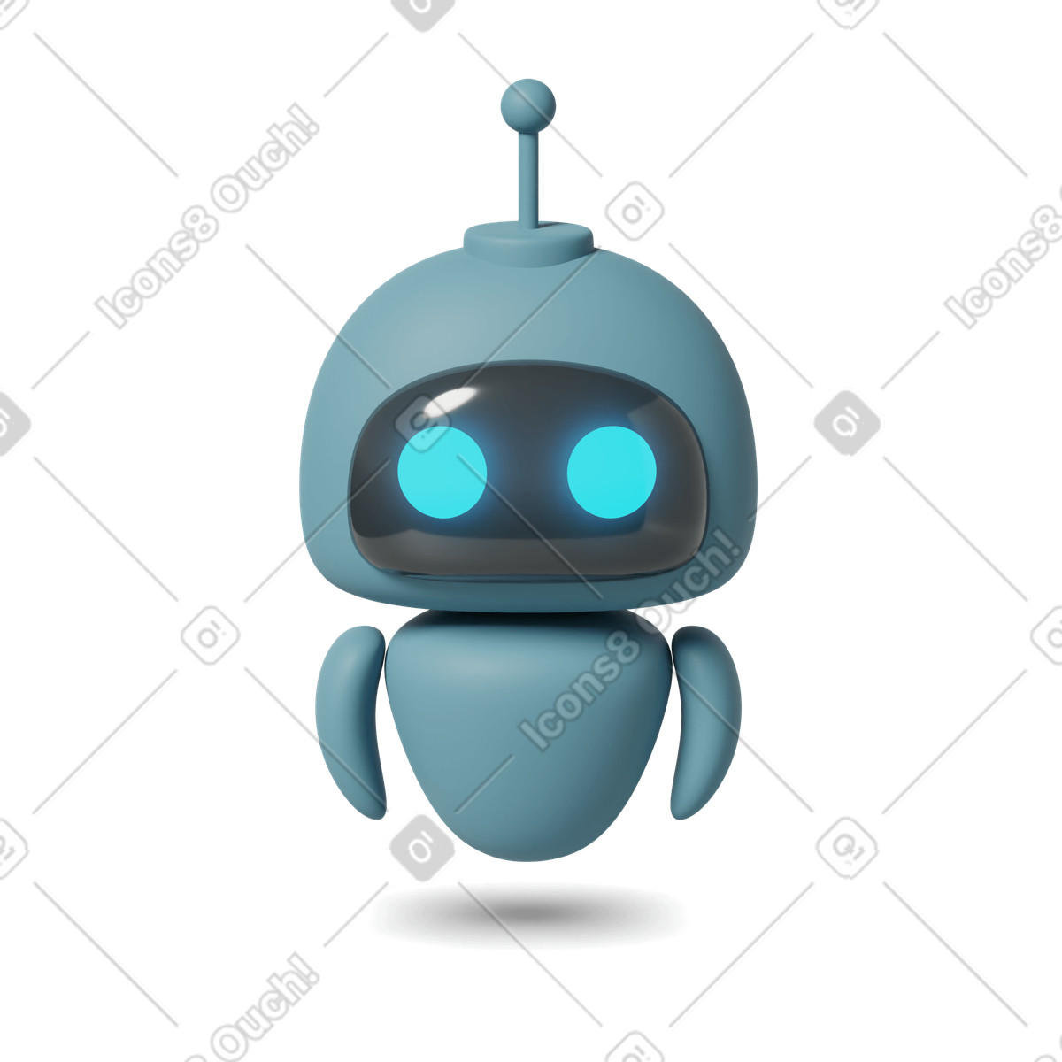 3D Casual life 스타일의 Chatgpt robot 일러스트레이션 PNG, SVG 다운로드