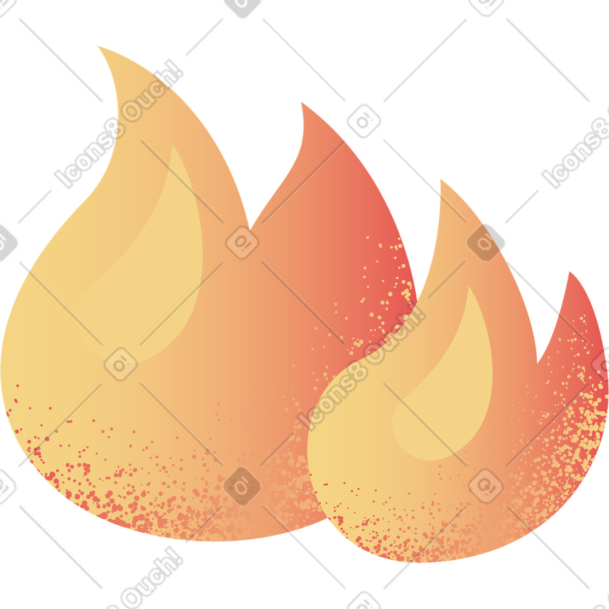 Ilustración Fuego en estilo Pale a descargar en PNG y SVG
