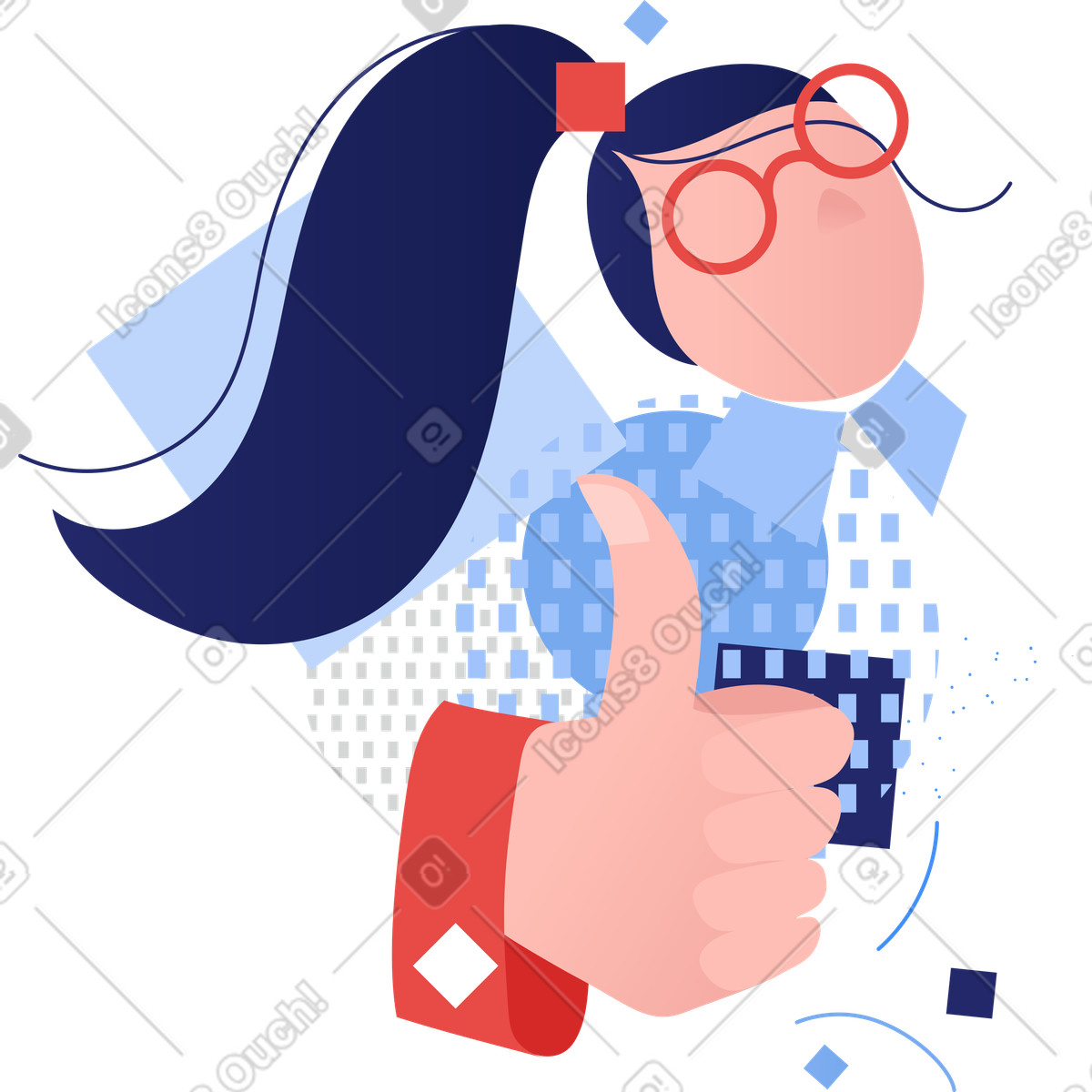 Clip スタイルの いいね のイラストをPNG、SVG形式でダウンロード