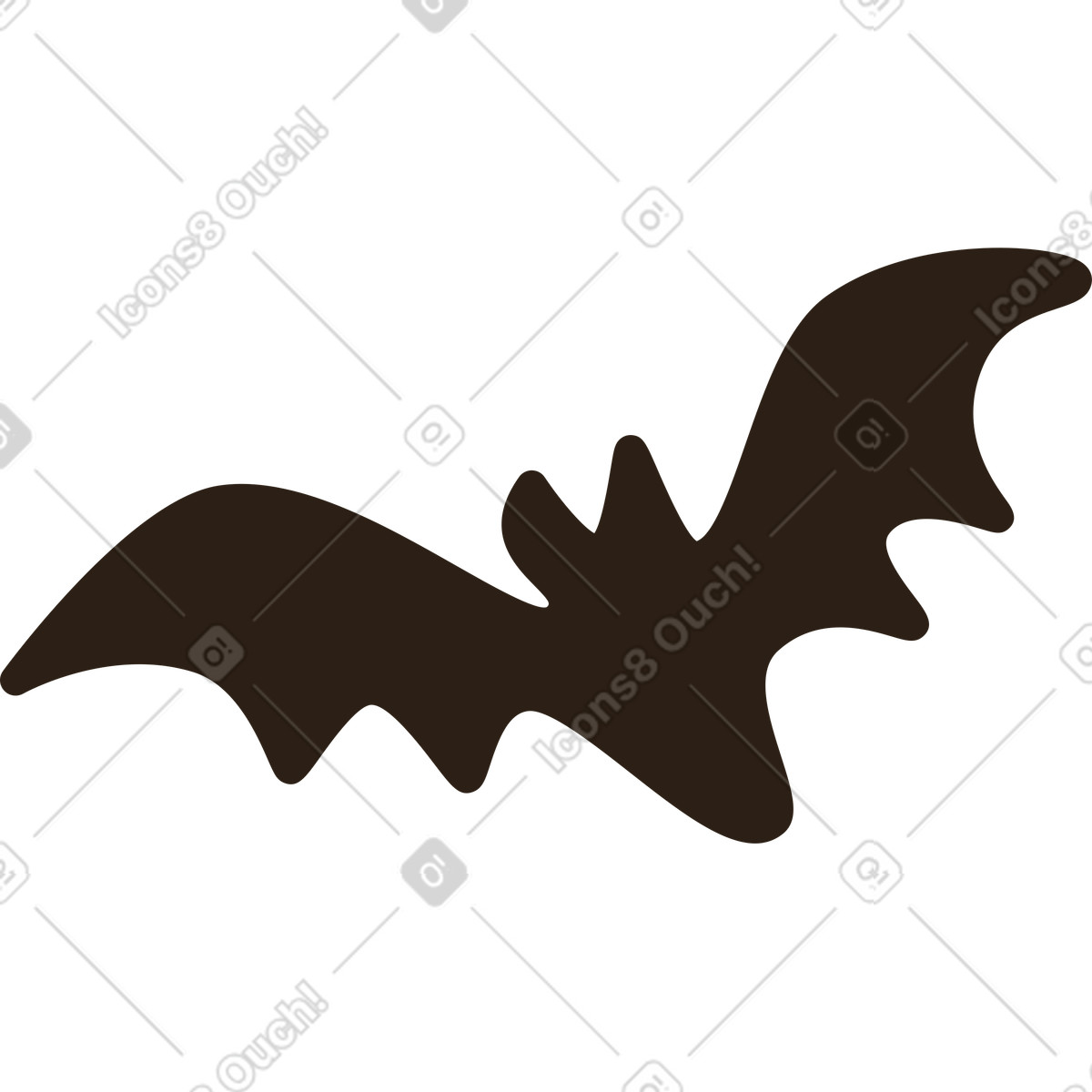 Ilustración Murciélago de halloween en estilo Plain a descargar en PNG y SVG