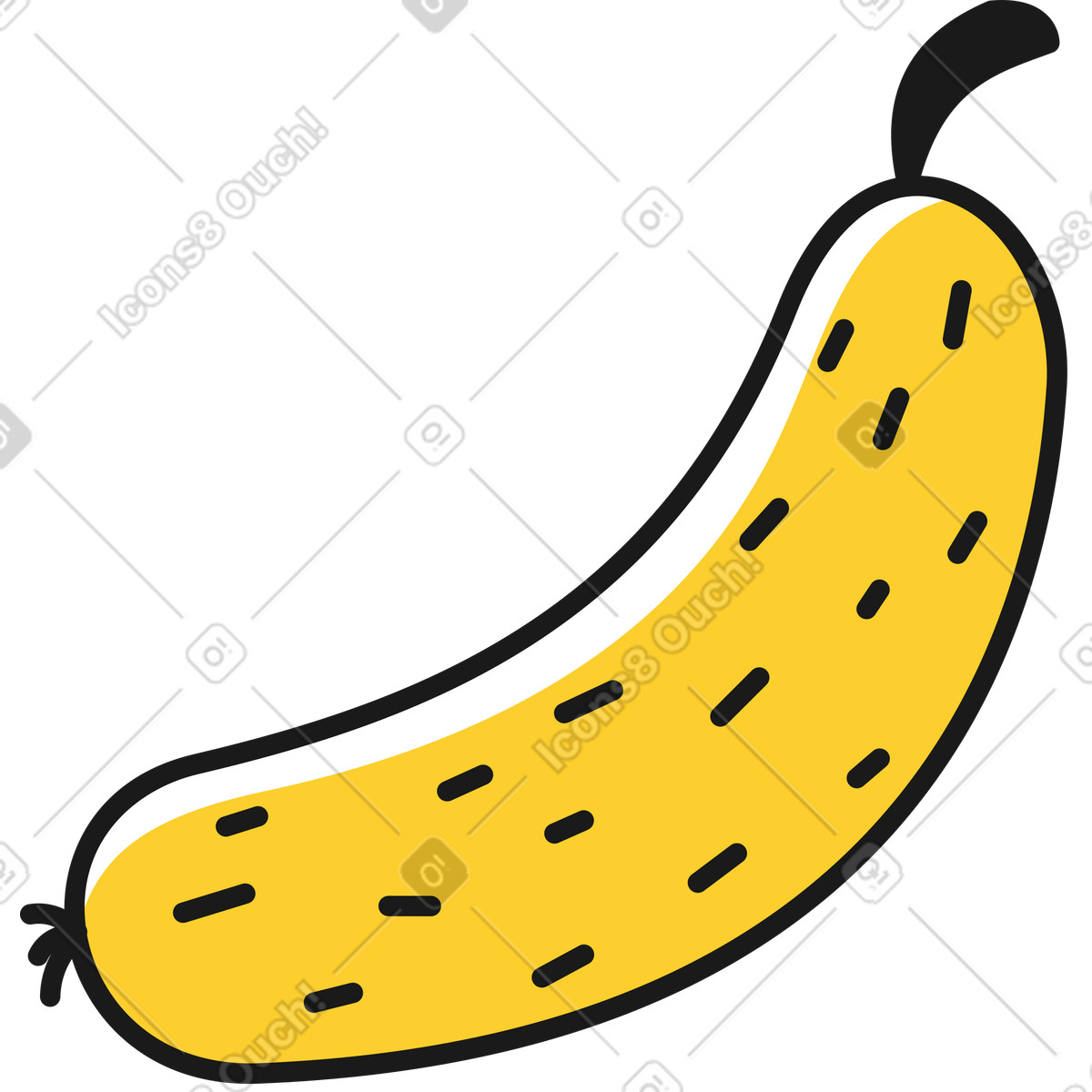 Cucumber illustration in Taxi style download in PNG, SVG