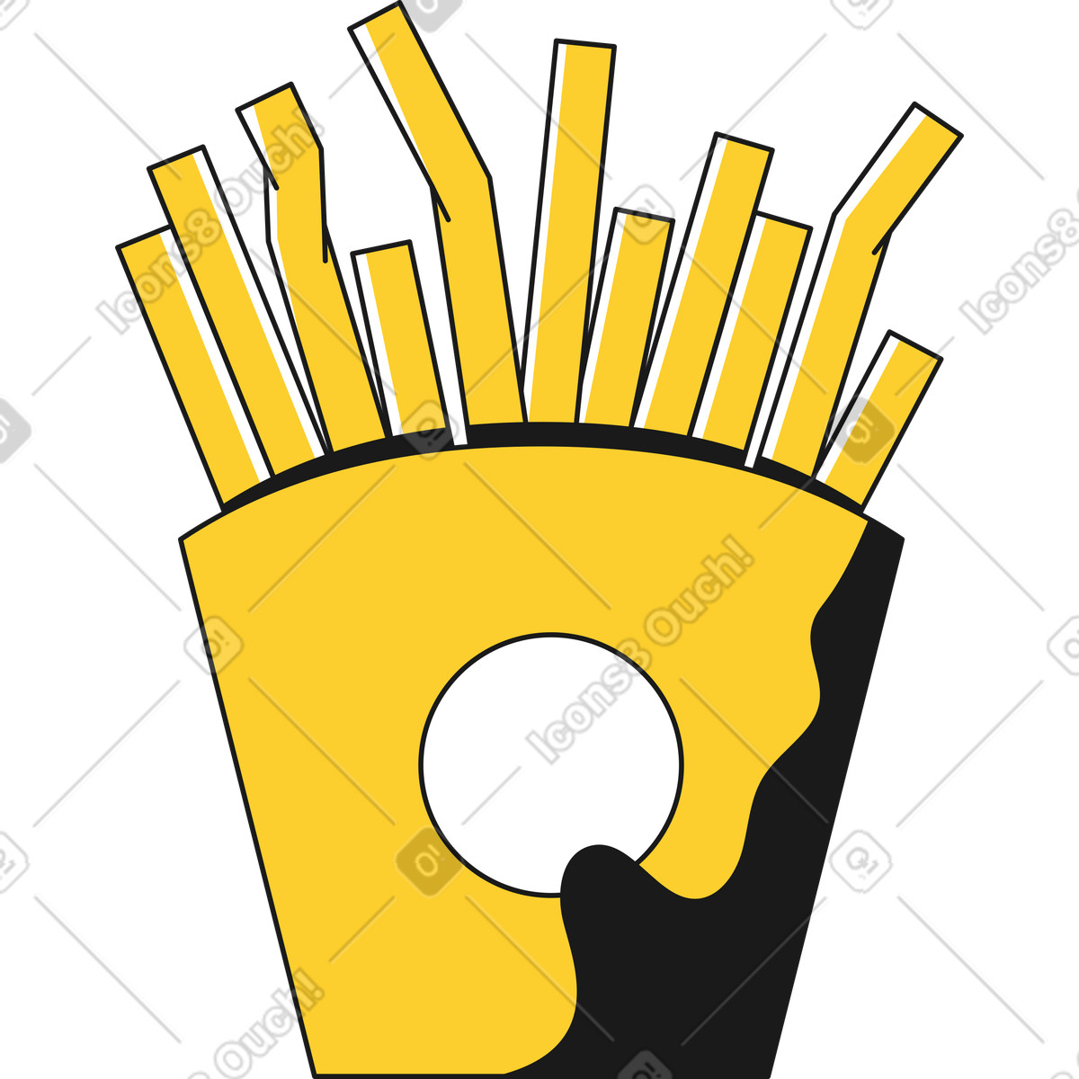 French fries illustration potato clipart fun graphics vectors for your designs