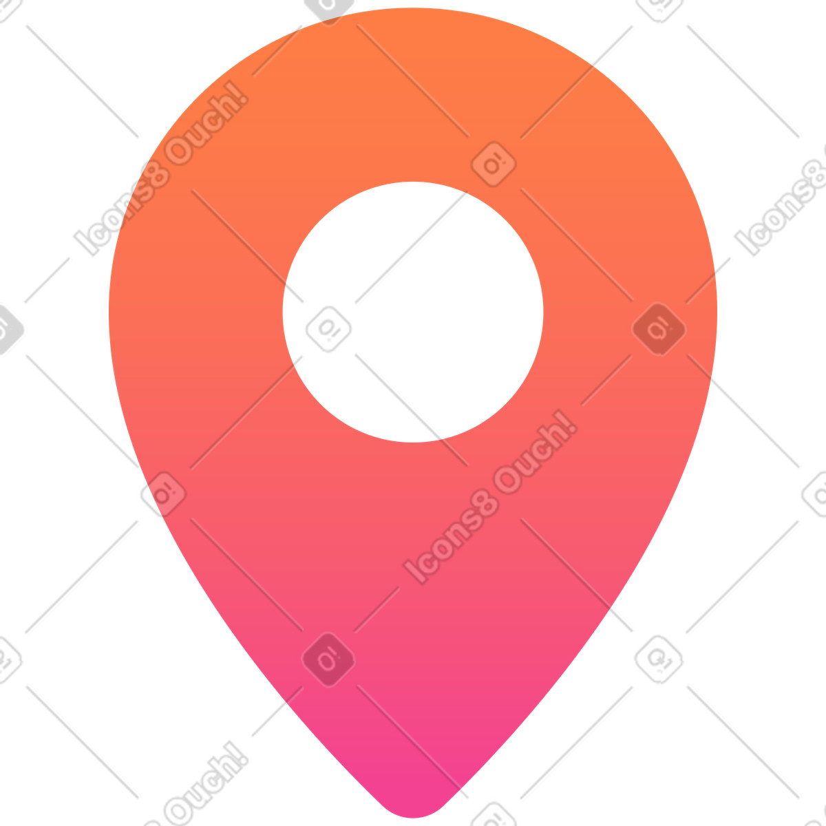 Location tag illustration in Hugo style download in PNG, SVG