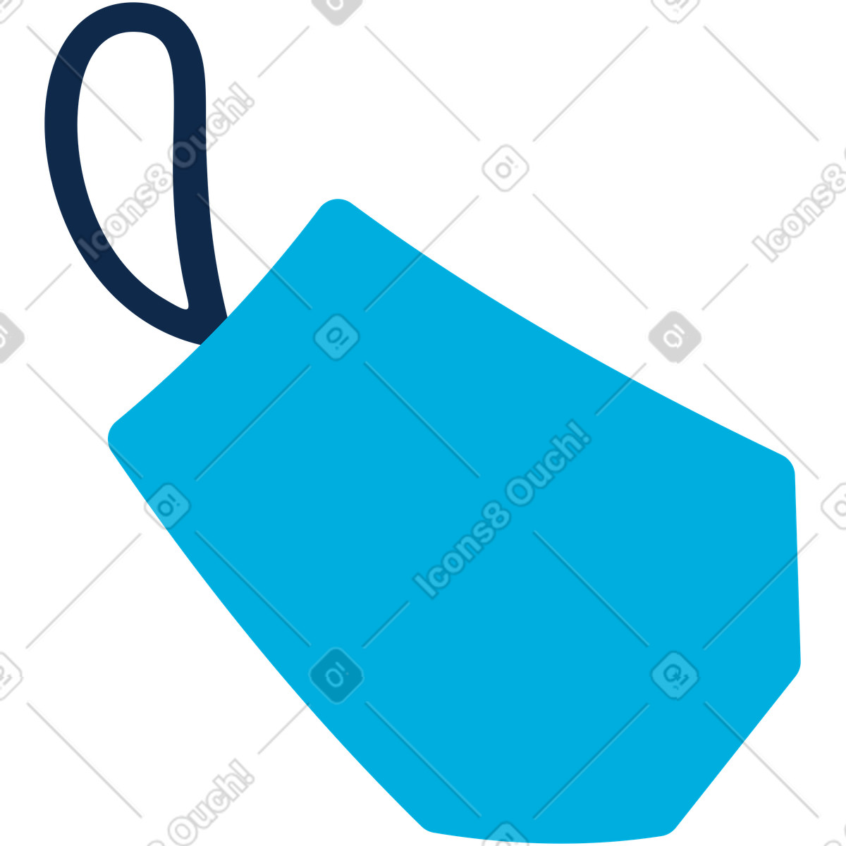 Tag illustration in Flame style download in PNG, SVG