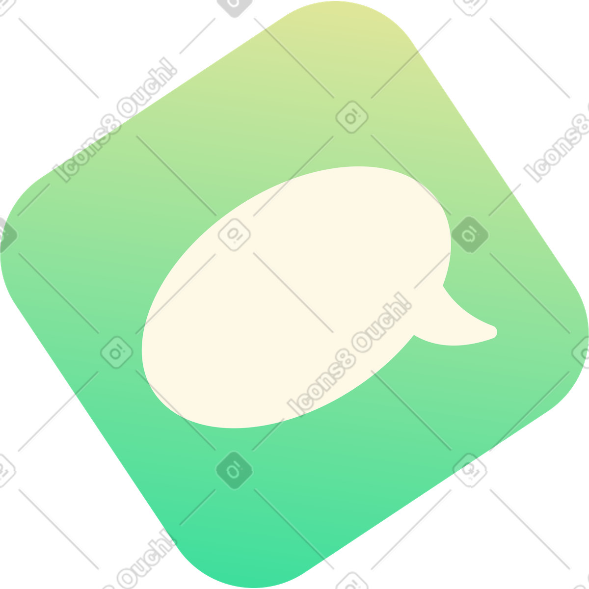 Message sign illustration in PNG, SVG