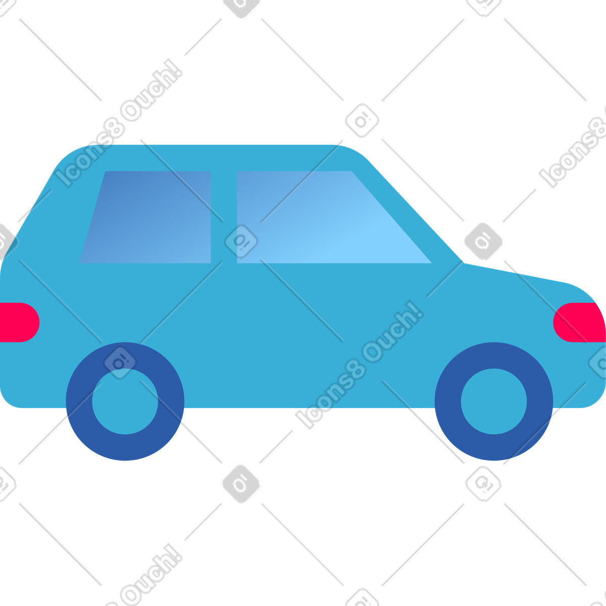 Ilustración Car icon en estilo Daily a descargar en PNG y SVG