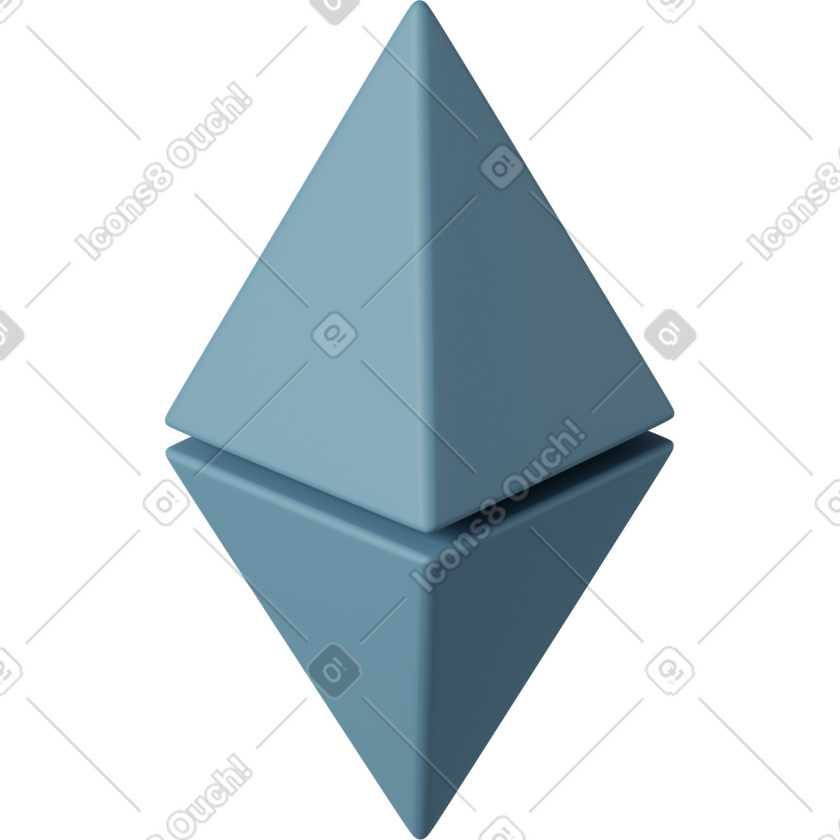 3D Casual life スタイルの Ethereum のイラストをPNG、SVG形式でダウンロード
