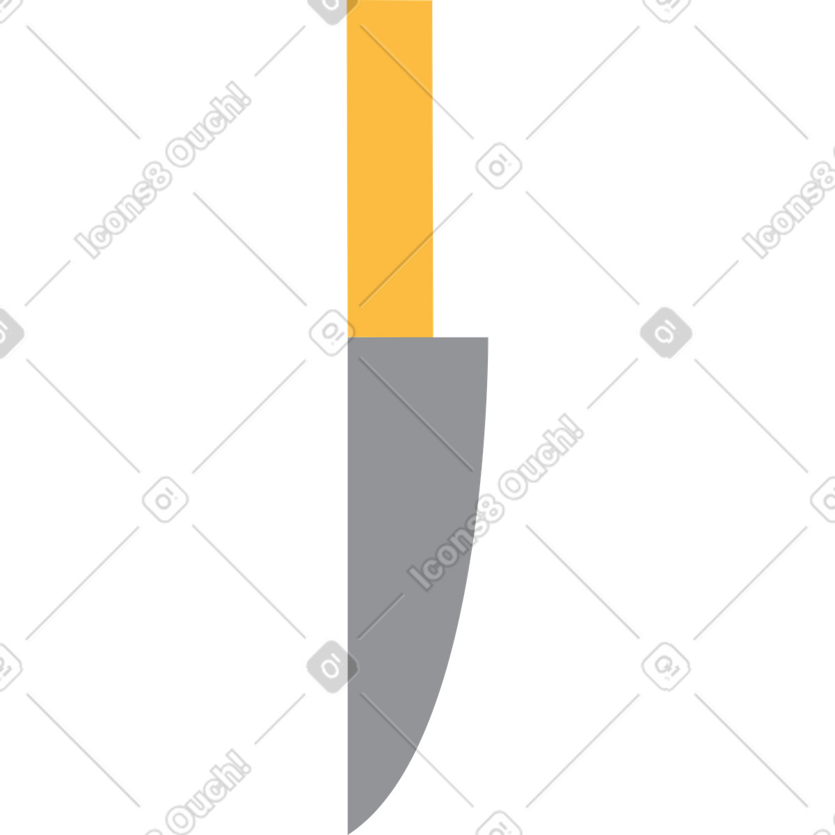 Ilustración Cuchillo en estilo Burgundy a descargar en PNG y SVG