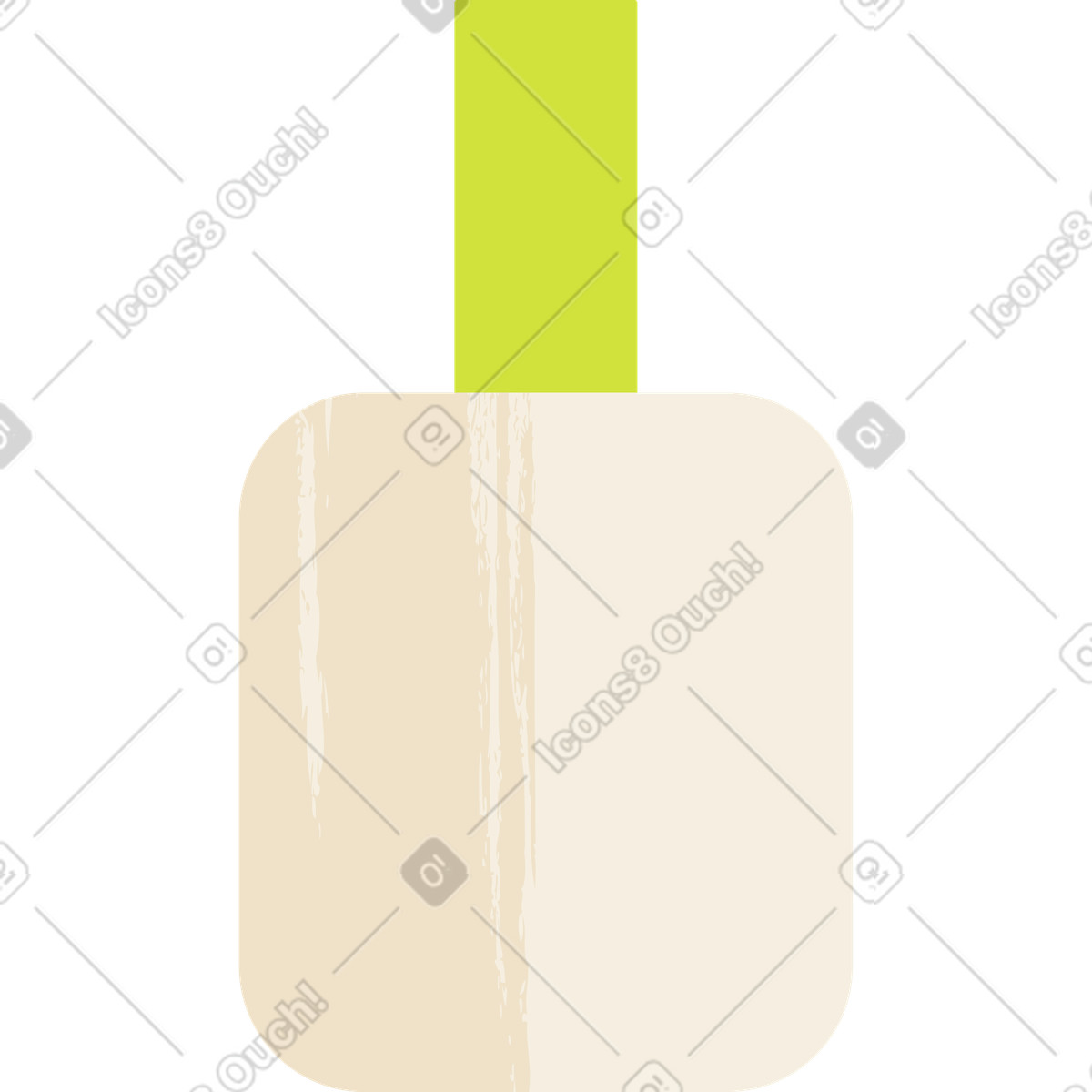 Beige nail polish bottle illustration in Juicy style download in PNG, SVG