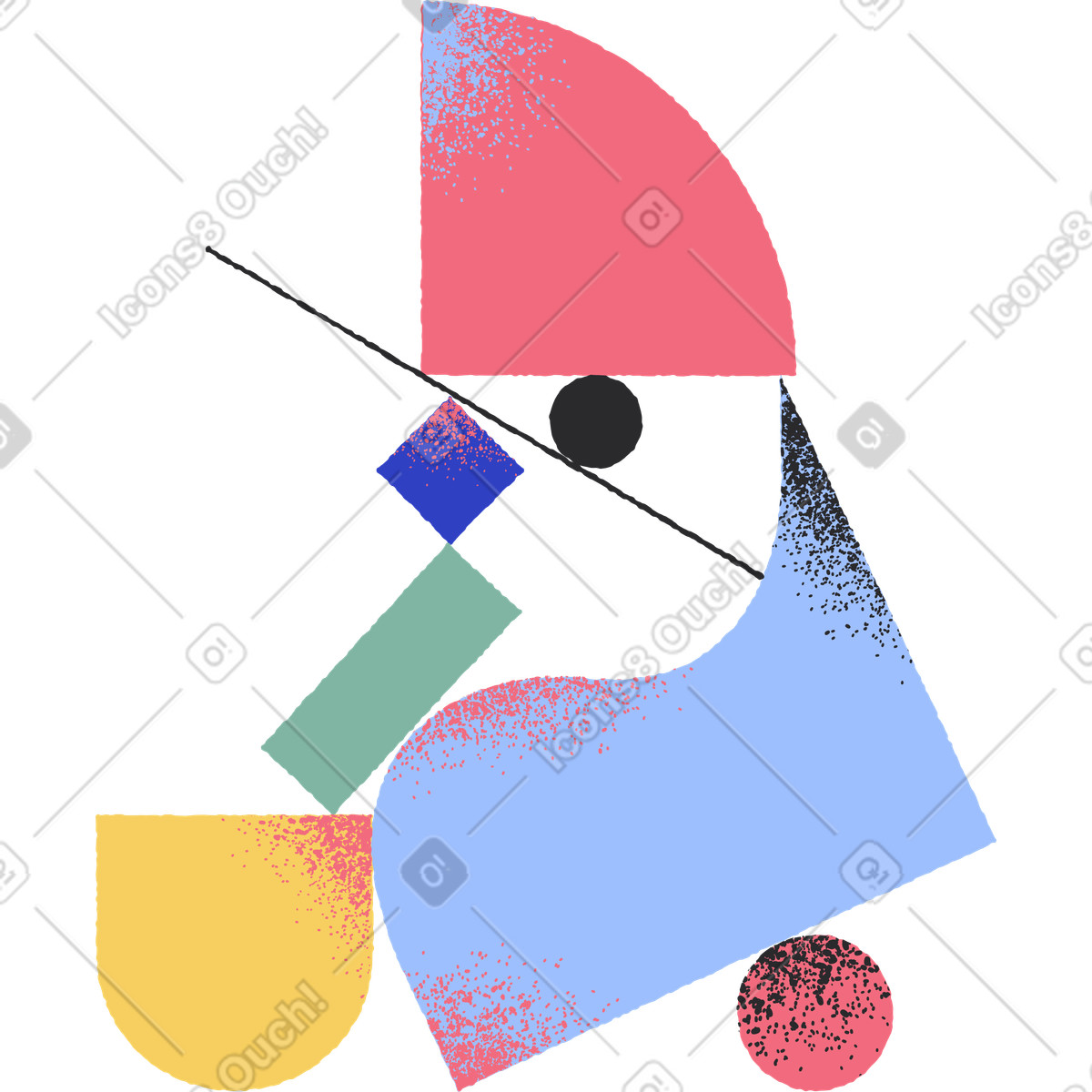 Pablo スタイルの 形 のイラストをPNG、SVG形式でダウンロード