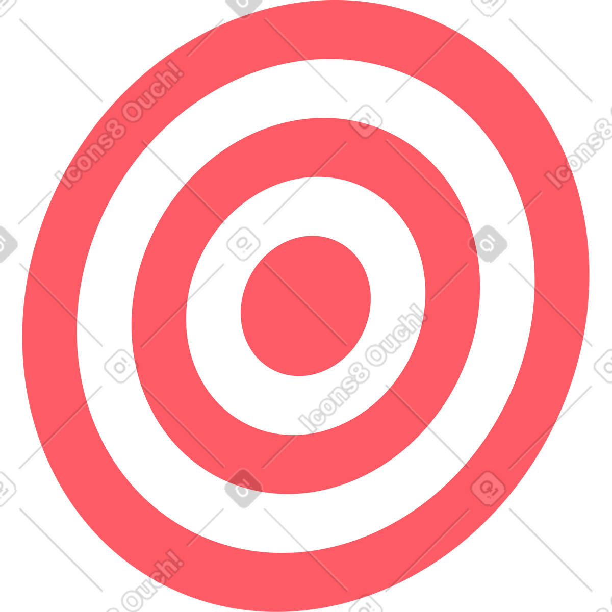 Bersaglio ovale illustrazione in stile Florid scarica in PNG, SVG