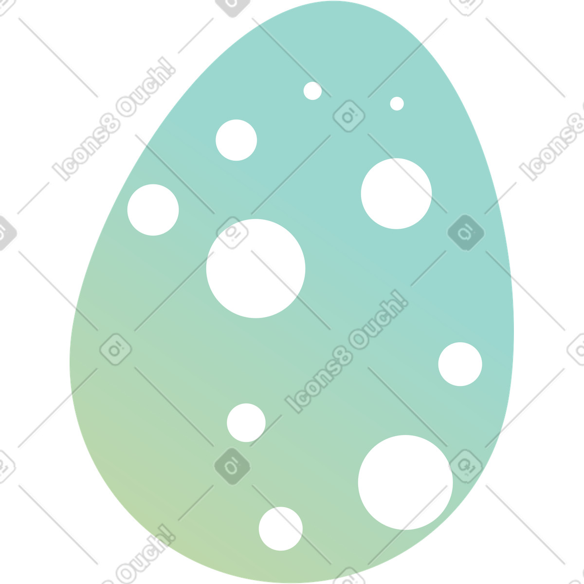 Illustration Œuf de pâques dans le style Delight à télécharger aux formats PNG, SVG