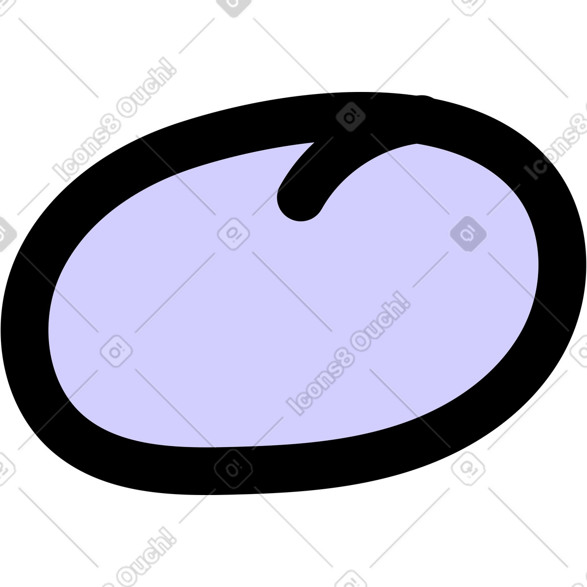 Ilustración Ratón en estilo Notes a descargar en PNG y SVG