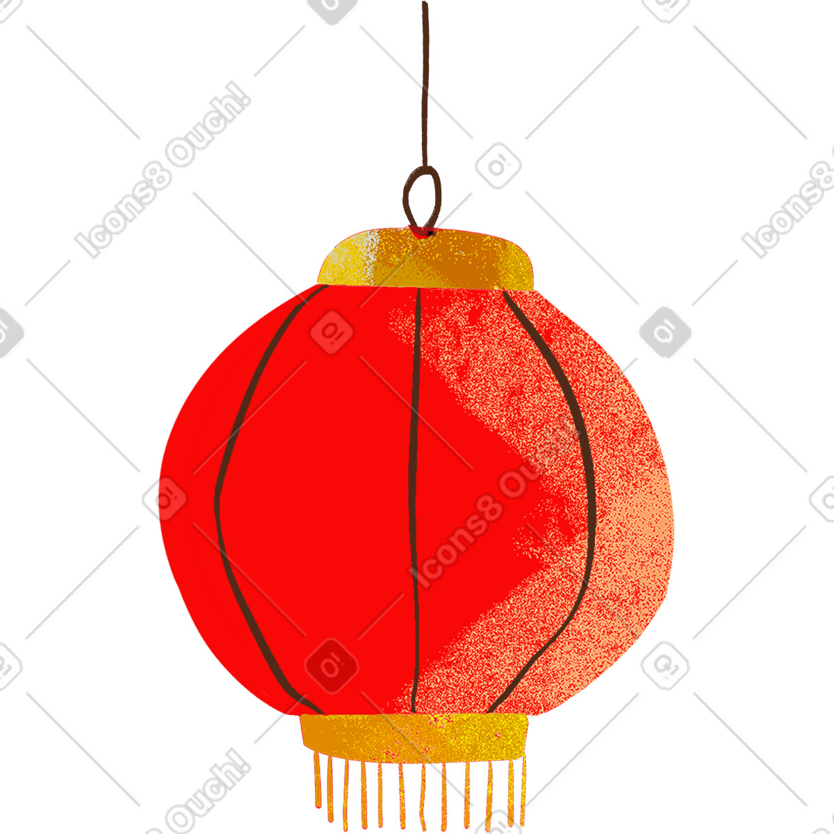 下载 Fabulous 风格的 Round chinese lantern 插画，支持 PNG、SVG 格式