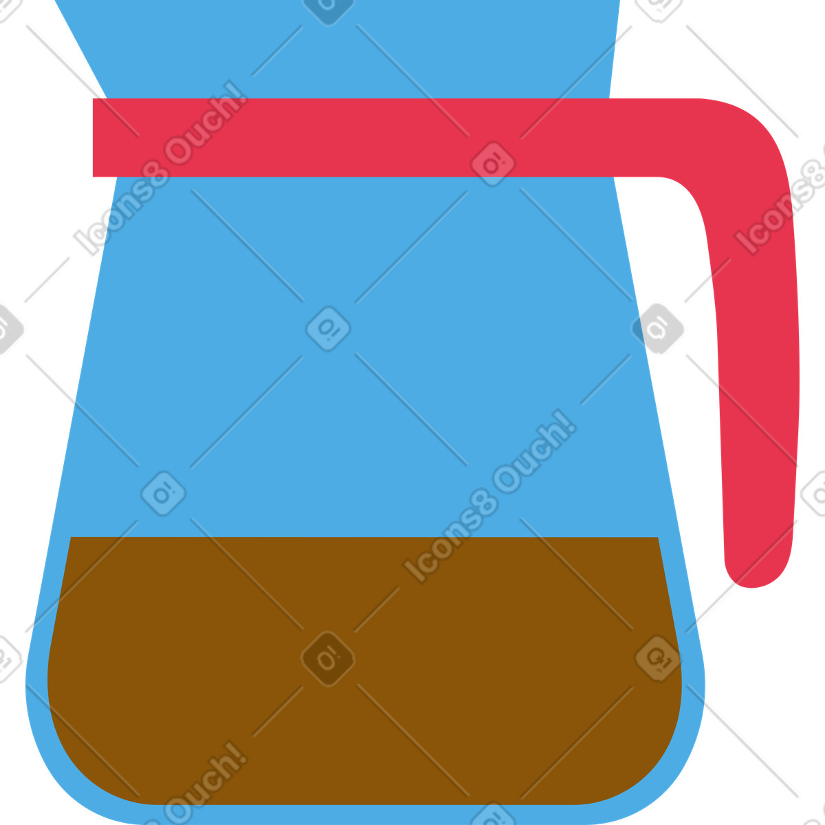 下载 Catchy 风格的 咖啡壶和咖啡 插画，支持 PNG、SVG 格式
