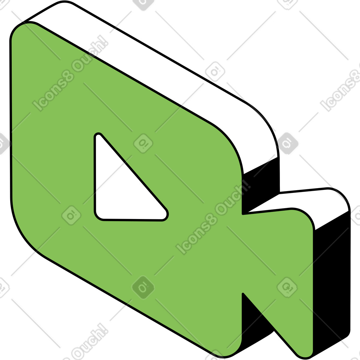 Video-symbol-Illustration im Isometric-Stil als Download in PNG, SVG
