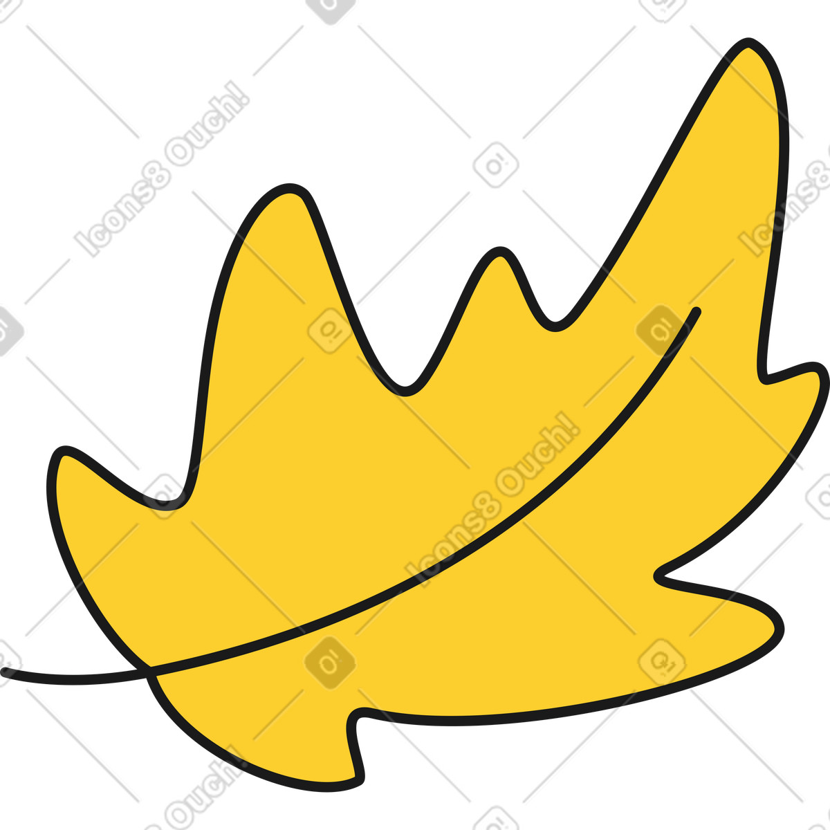 Ilustração de Folha em no estilo Taxi para baixar em PNG, SVG