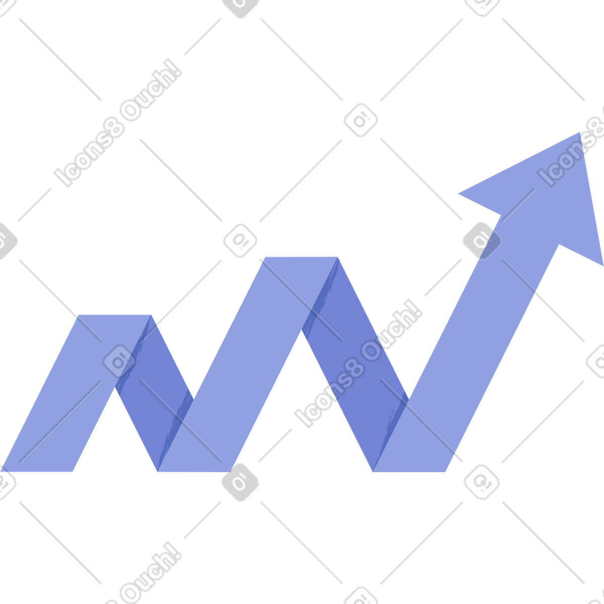 Ilustração de Seta para cima em no estilo Juicy baixar em PNG, SVG