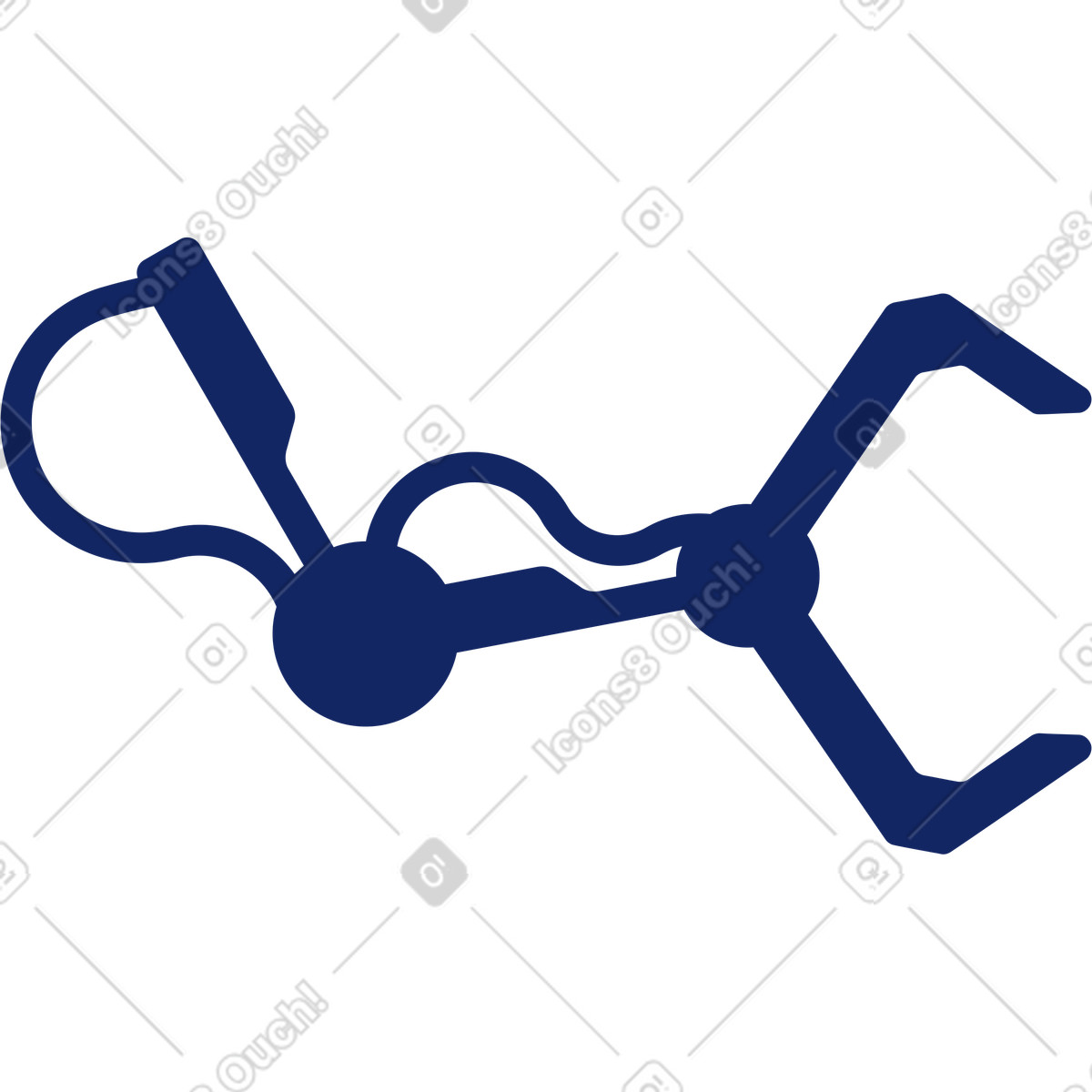 Kran-Illustration im Cyborg-Stil als Download in PNG, SVG