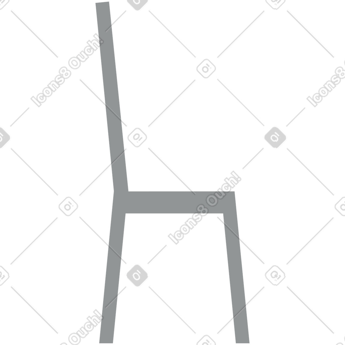 Ilustração de Cadeira em no estilo Burgundy para baixar em PNG, SVG