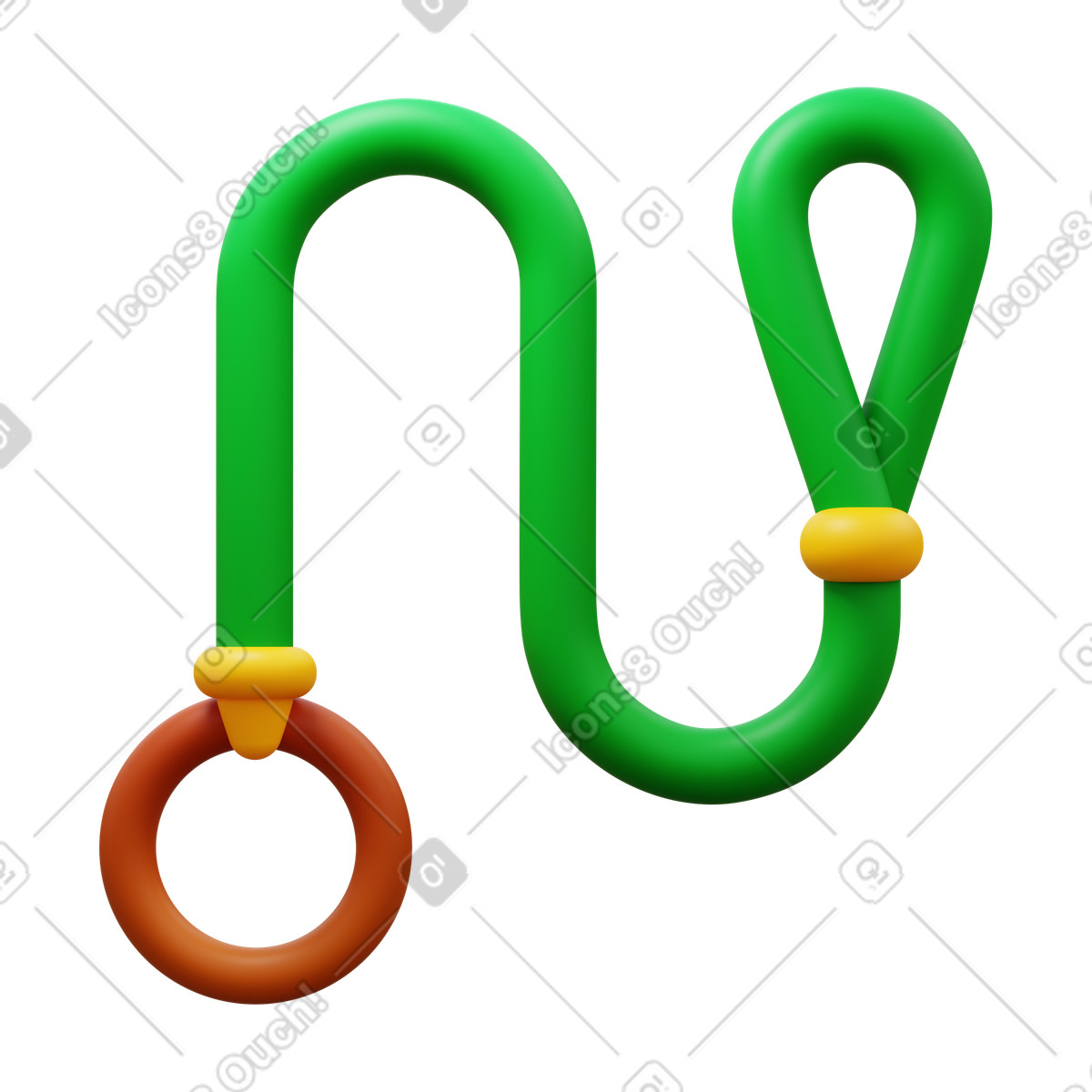 3D Fluency スタイルの Dog leash のイラストをPNG、SVG形式でダウンロード