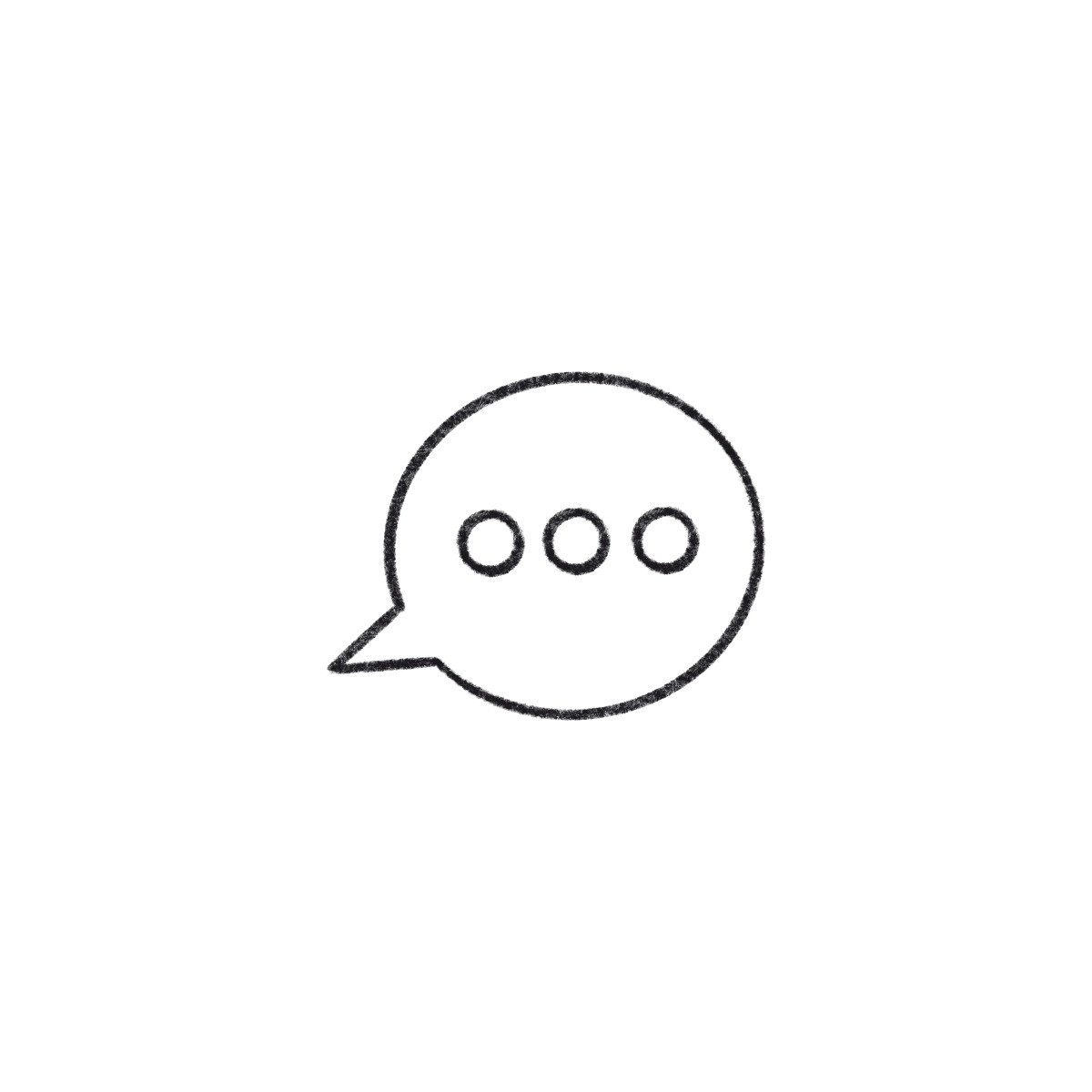 Ilustração de Speech bubble with ellipsis em no estilo Bonbon Line para baixar em PNG, SVG