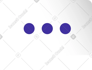 Bulle avec trois points PNG, SVG