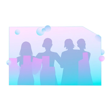 A vivid illustration depicting an abstract scene of a past memory. In the foreground, there are indistinct figures that appear to merge into one another, their outlines soft and hazy. The colors are faded, with a palette of muted pastels blending seamlessly, creating a sense of nostalgia. The background features a gentle gradient of colors, suggesting a soft, dreamy atmosphere. Subtle details such as floating orbs of light and abstract shapes add visual interest while maintaining the ethereal quality of the scene.