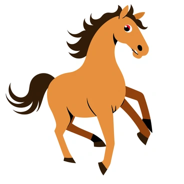 A close-up of a bucking horse with "fiery eyes" that convey intensity and energy. The horse's "mane" flows wildly in the wind, showcasing strands of dark brown and chestnut colors. The muscles of the horse are tense and defined, emphasizing its powerful stance as it bucks. The background is blurred to highlight the horse's dramatic expression and movement.