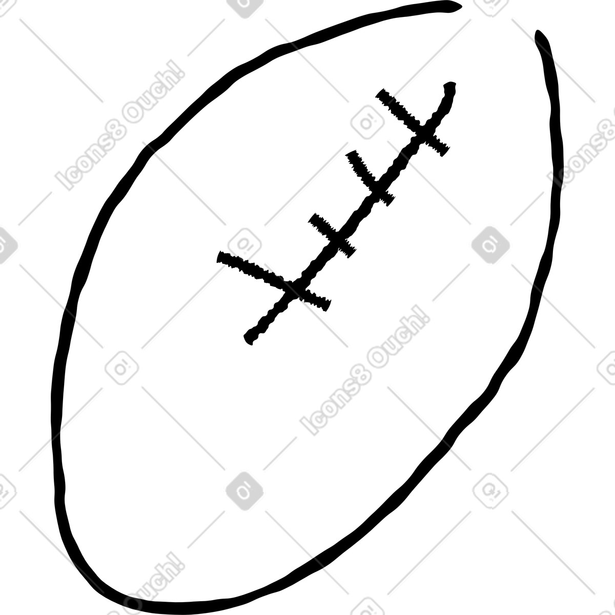 Regby-ball-Illustration im Puzzle-Stil als Download in PNG, SVG