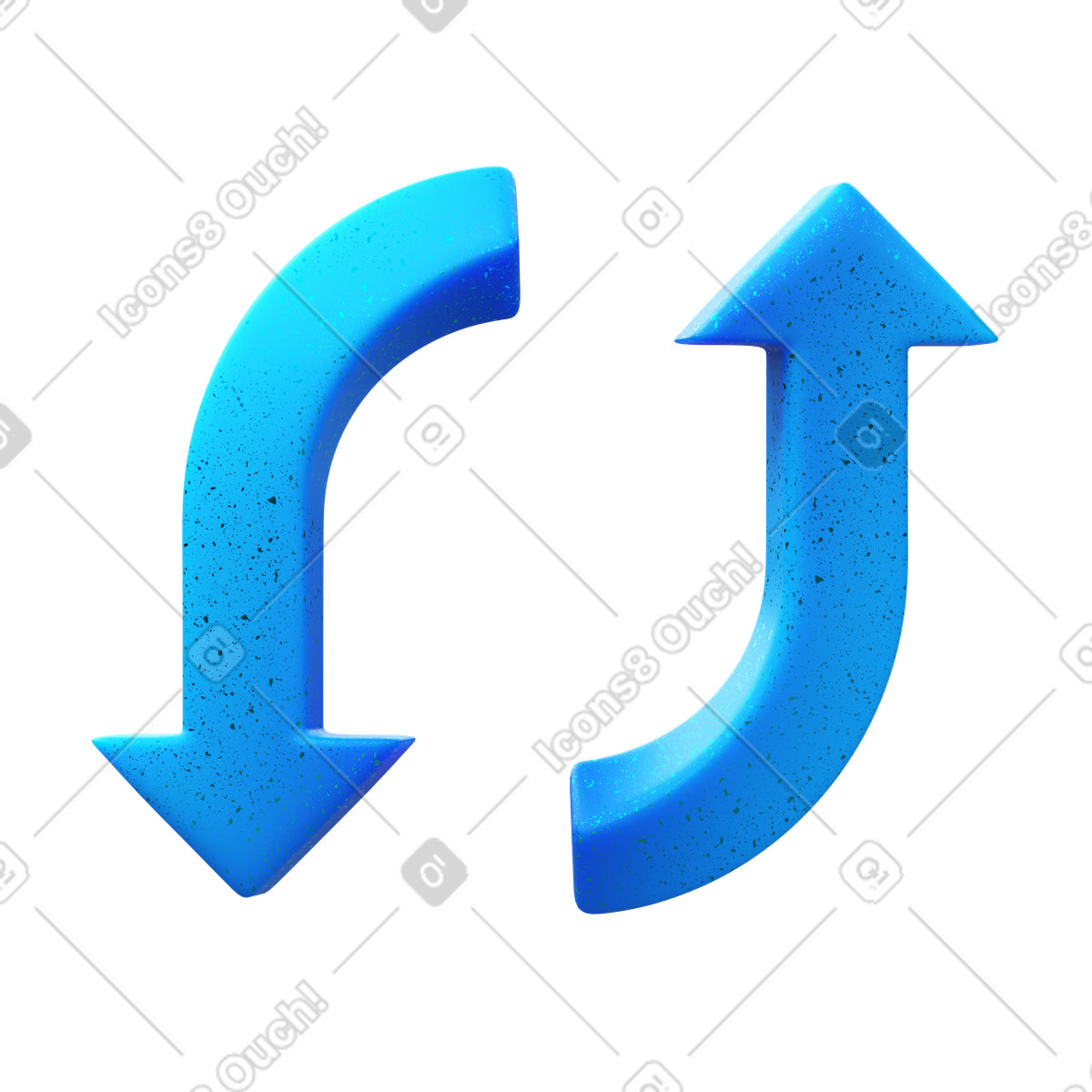 Ilustración Arrow refresh en estilo 3D Fluency a descargar en PNG y SVG