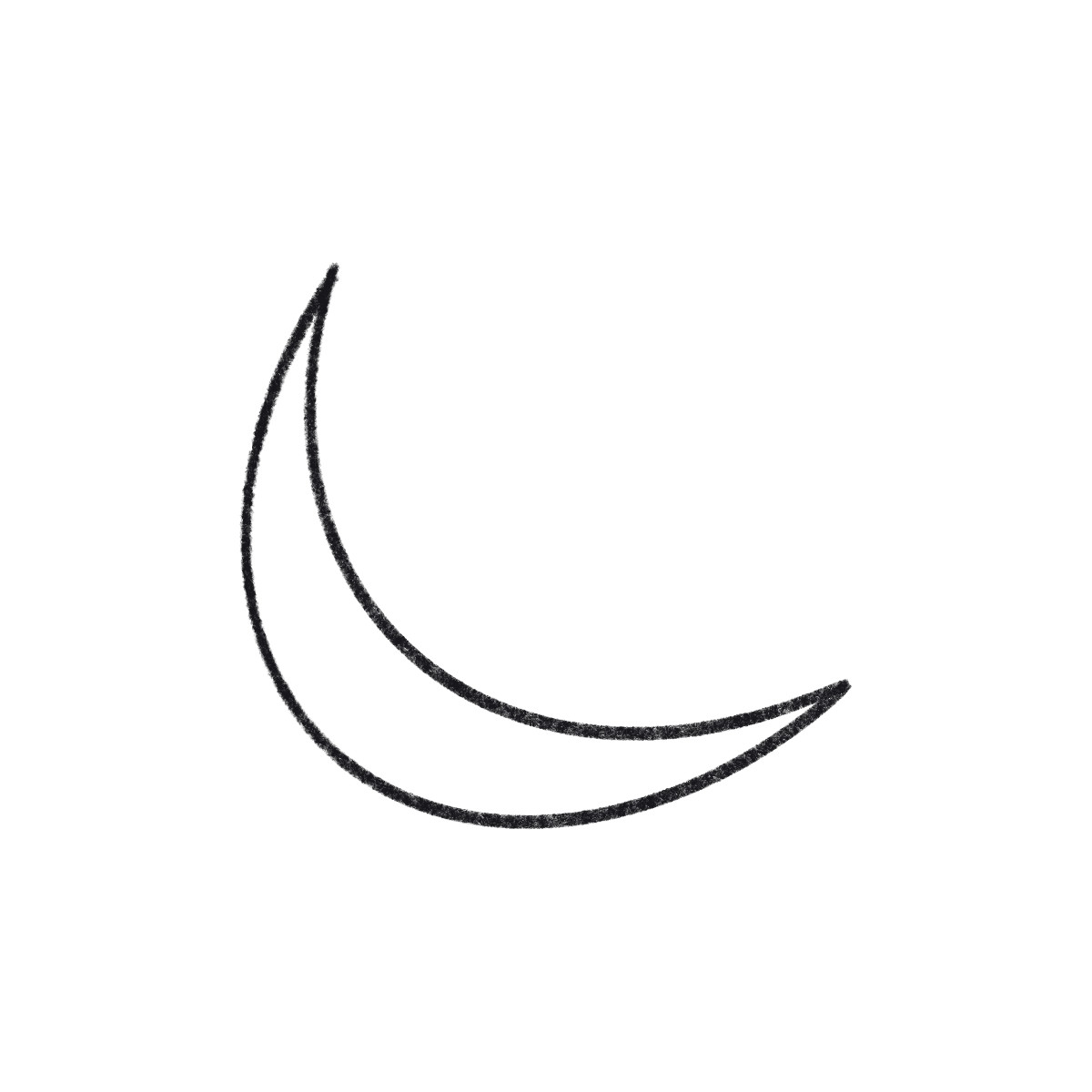 Bonbon Line 스타일의 달 일러스트레이션 PNG, SVG 다운로드