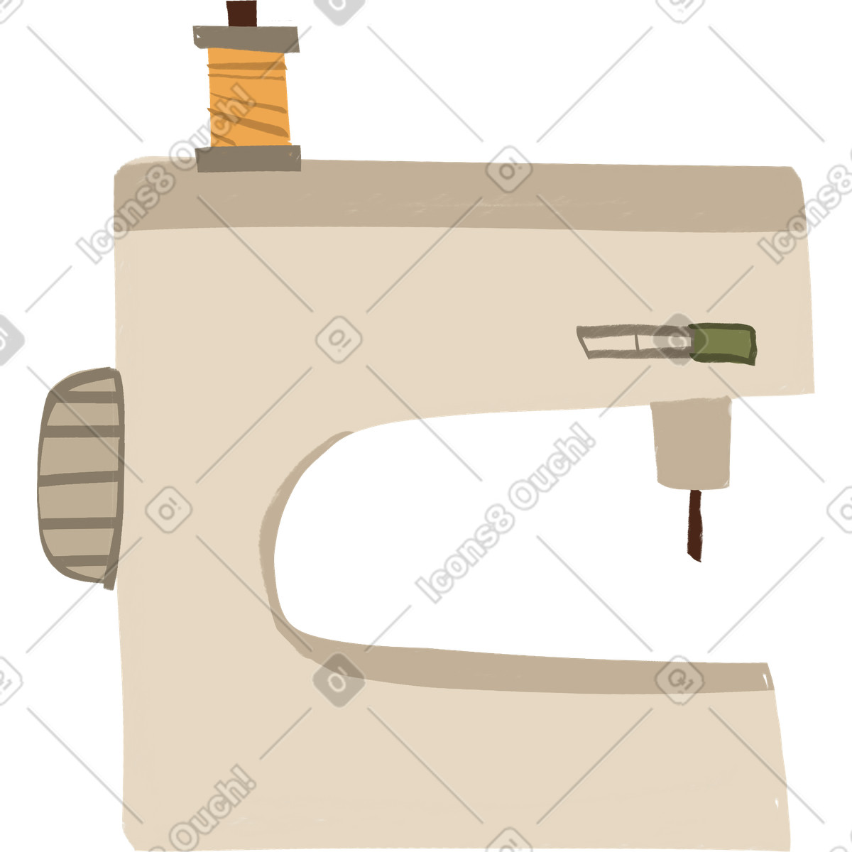Ilustração de Sewing machine em no estilo Lumiere para baixar em PNG, SVG