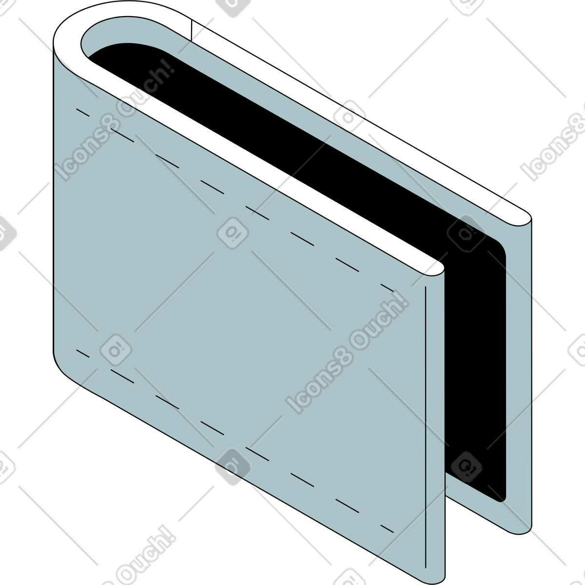 Ilustração de Carteira em no estilo Isometric para baixar em PNG, SVG