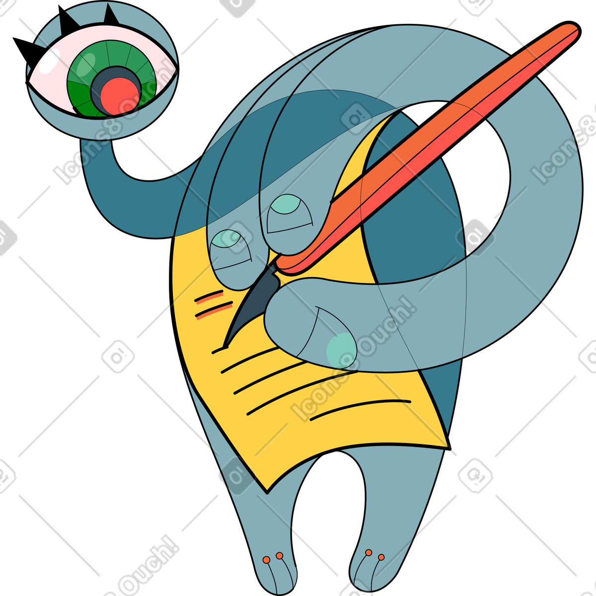 Иллюстрация Существо в PNG и SVG