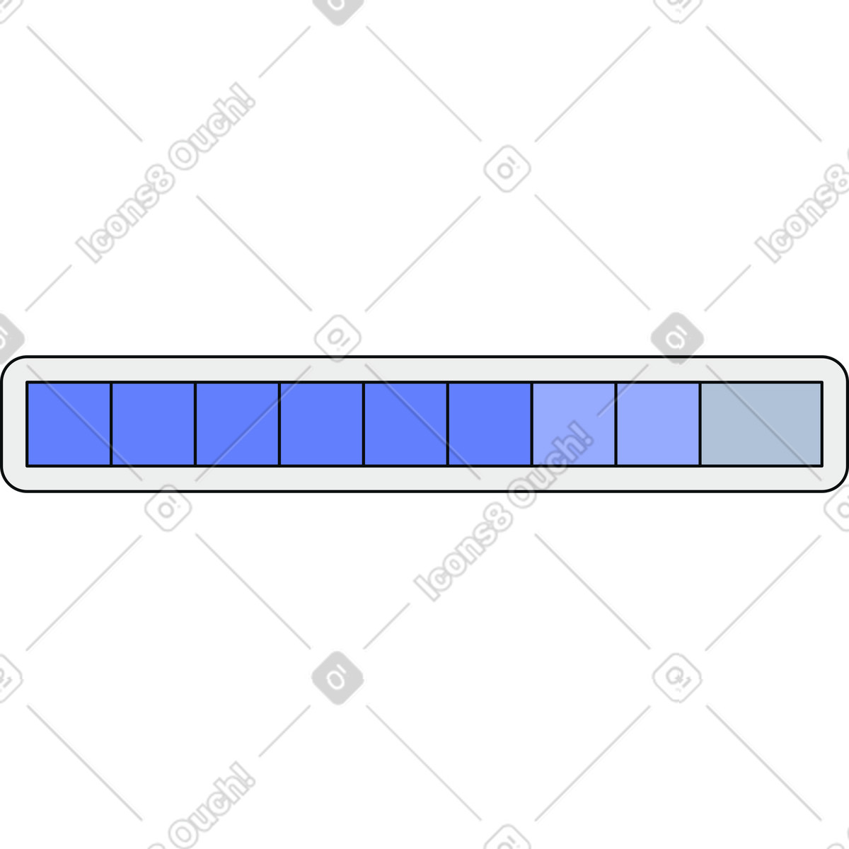 Ilustração de Barra carregamento em no estilo Teko para baixar em PNG, SVG