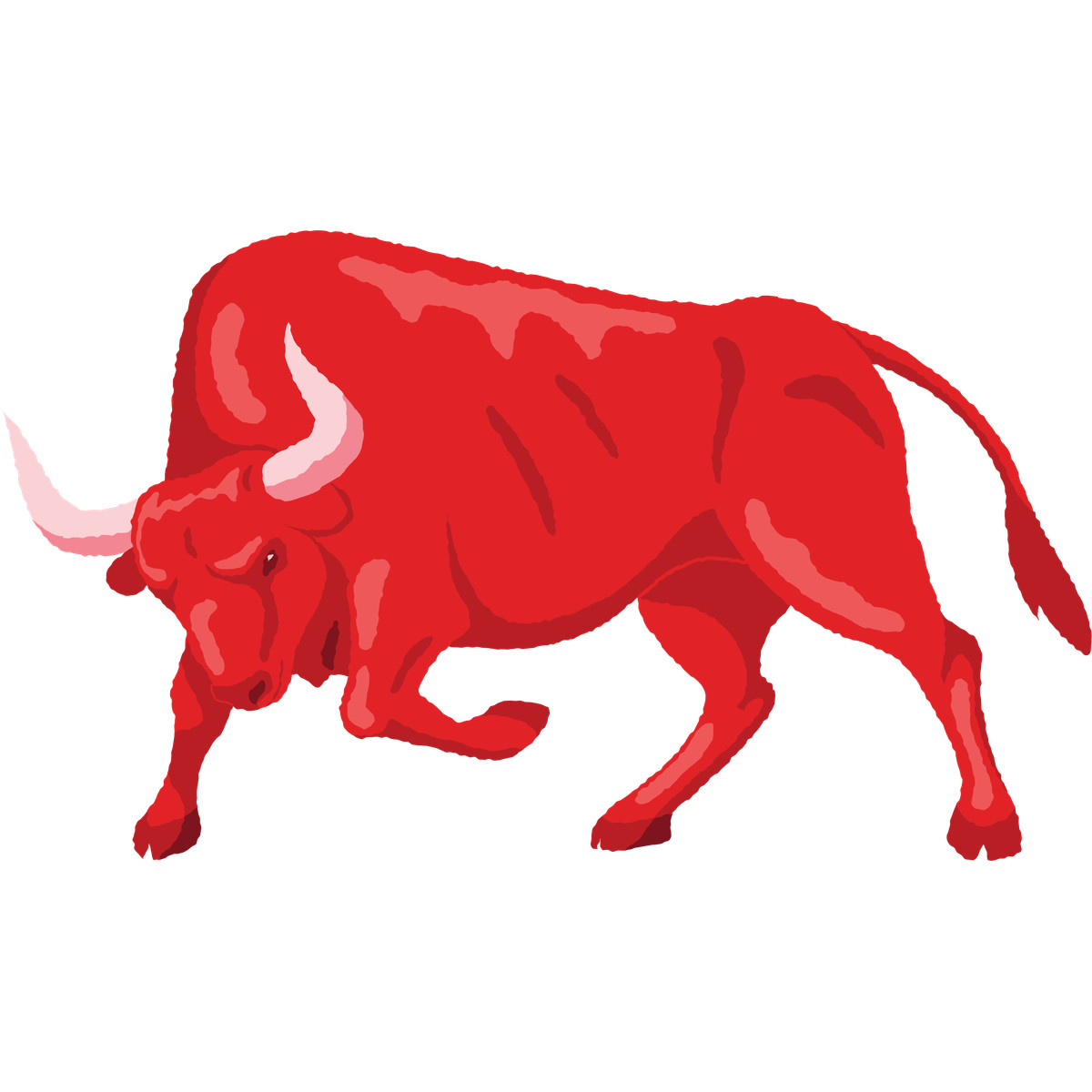 Angry bull illustration featuring enraged clipart graphics and irritated designs