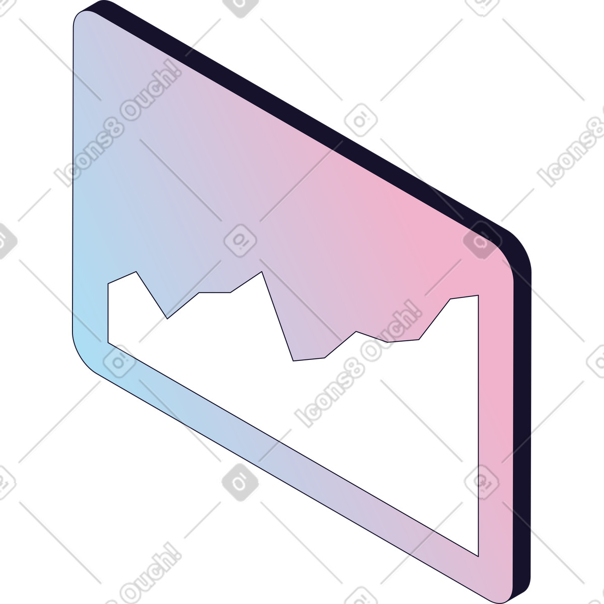 Analytics board illustration in PNG, SVG