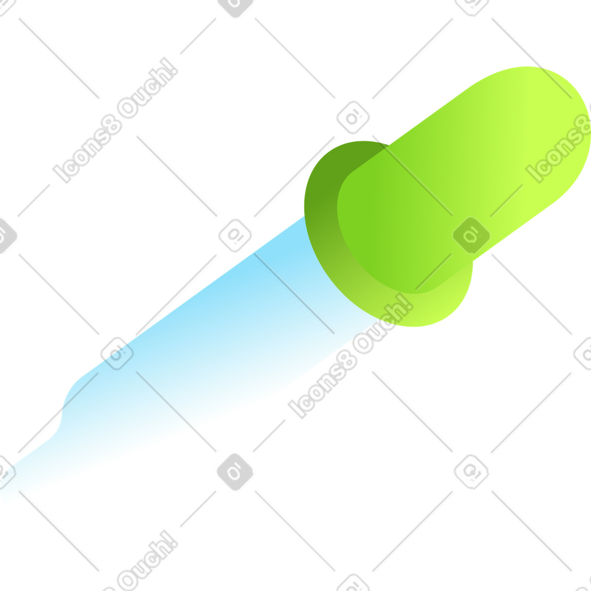Ilustração de Ferramenta pipeta em no estilo Isotech para baixar em PNG, SVG