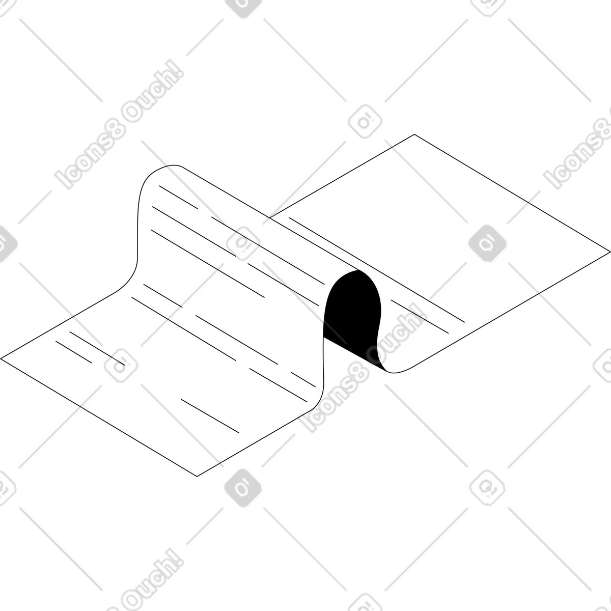 Document illustration in PNG, SVG