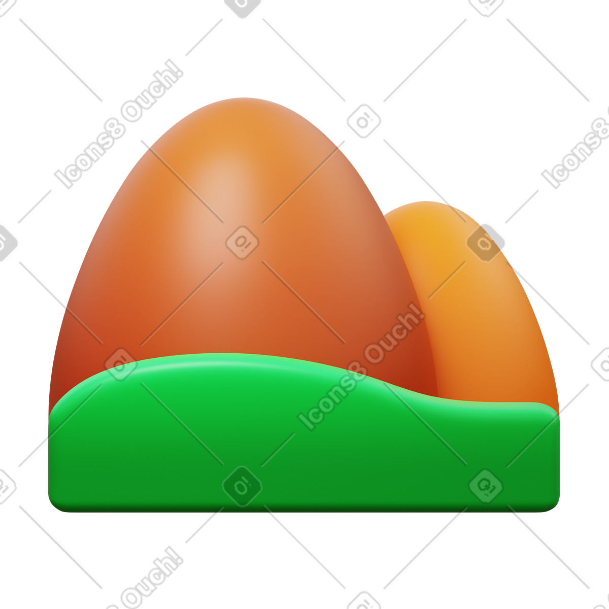 Иллюстрация Hills в стиле 3D Fluency — скачать в форматах PNG, SVG