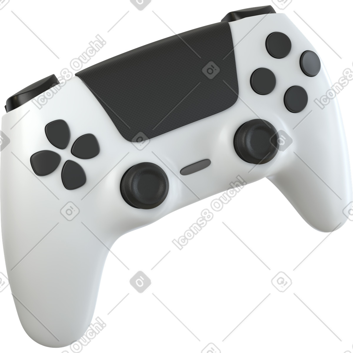 Ilustração de White controller side view em no estilo 3D Business para baixar em PNG, SVG