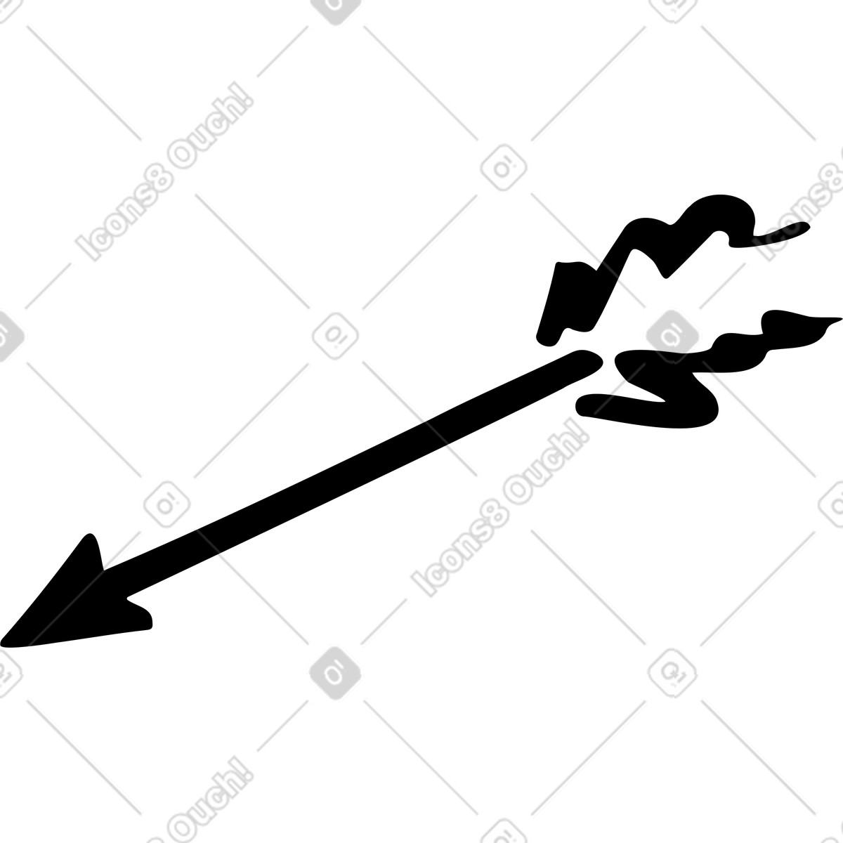 Illustration Flèche d'un arc dans le style Line à télécharger aux formats PNG, SVG