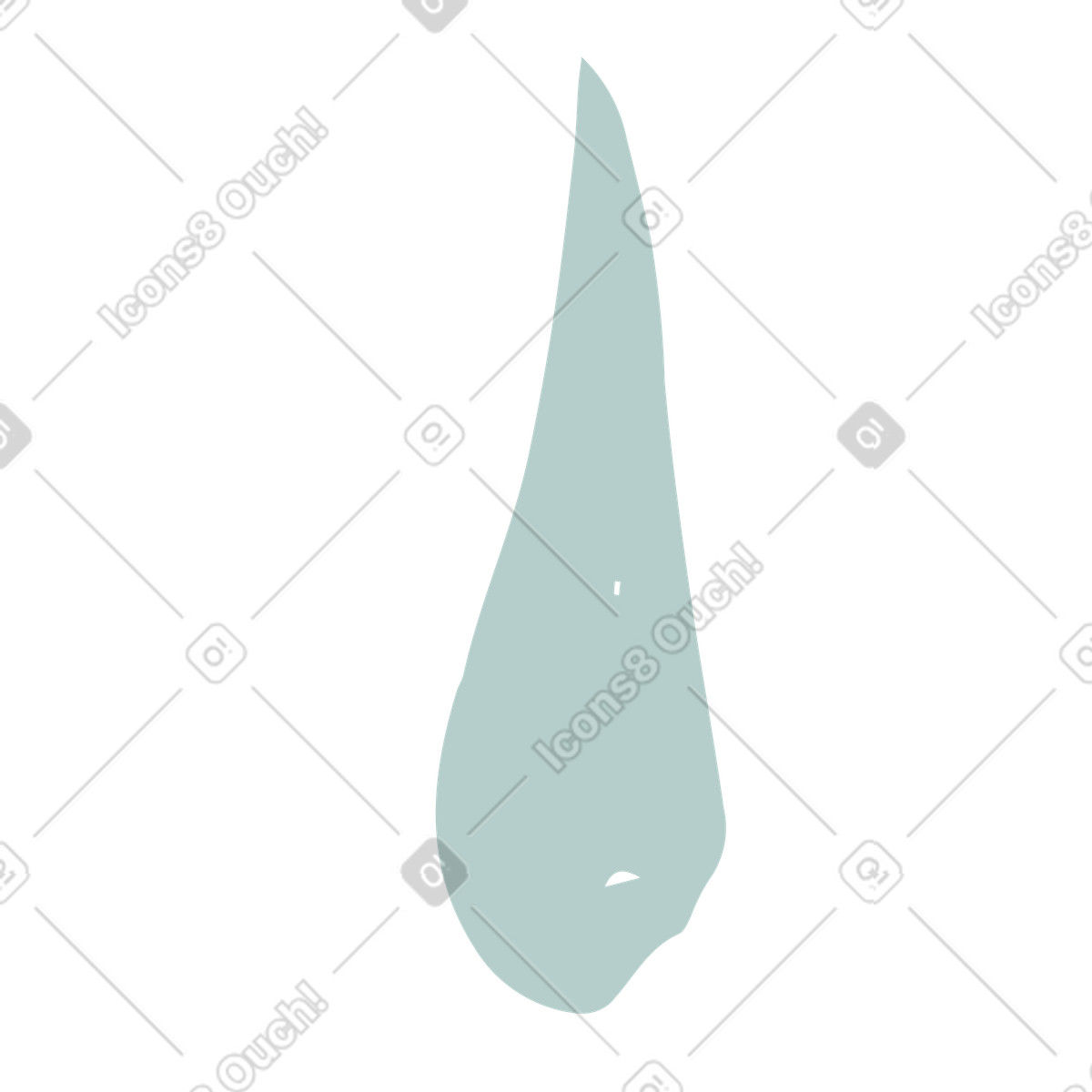 Ilustração de Gota cinza em no estilo Scandi para baixar em PNG, SVG
