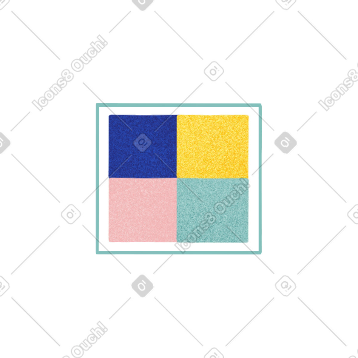 Illustration Color palette pieces dans le style Willowy à télécharger aux formats PNG, SVG